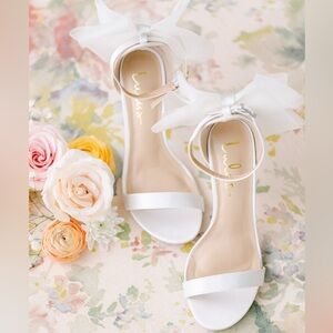 Lulu's White Elegant Sandals for Weddings